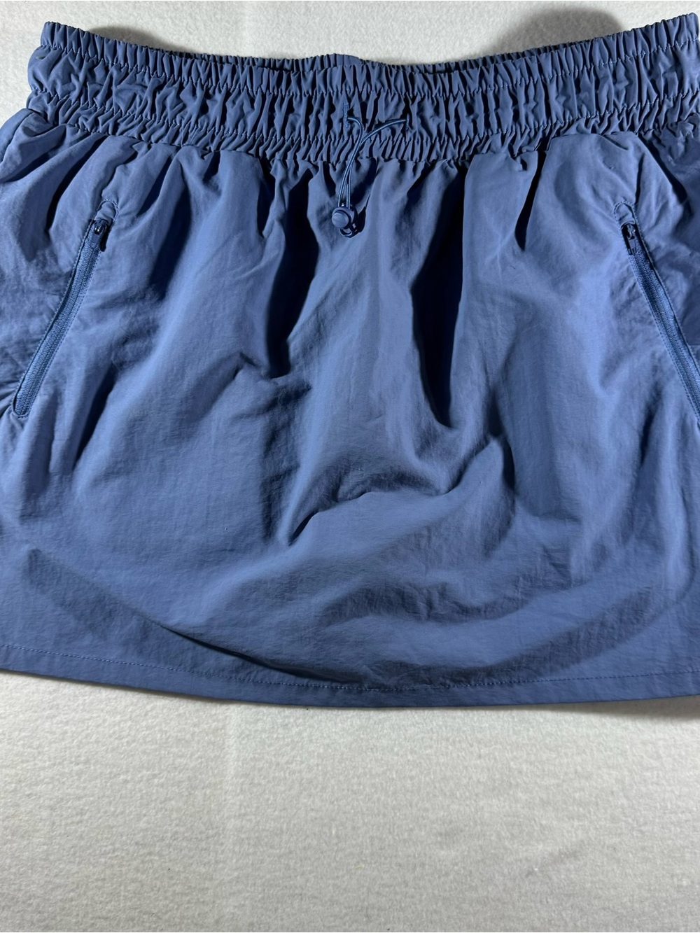 Born outdoor Blue Elastic Drawstring Skirt hike 2.5”inseam water casual